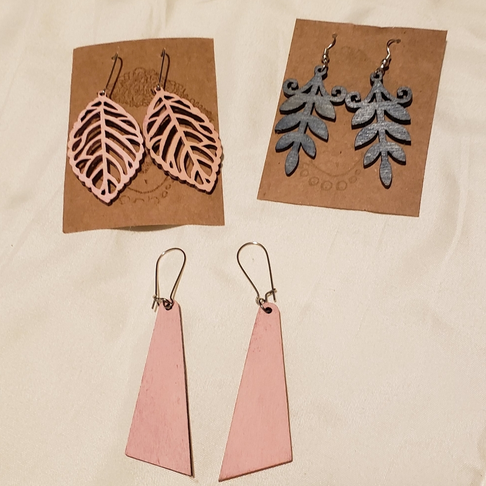 Wooden earrings